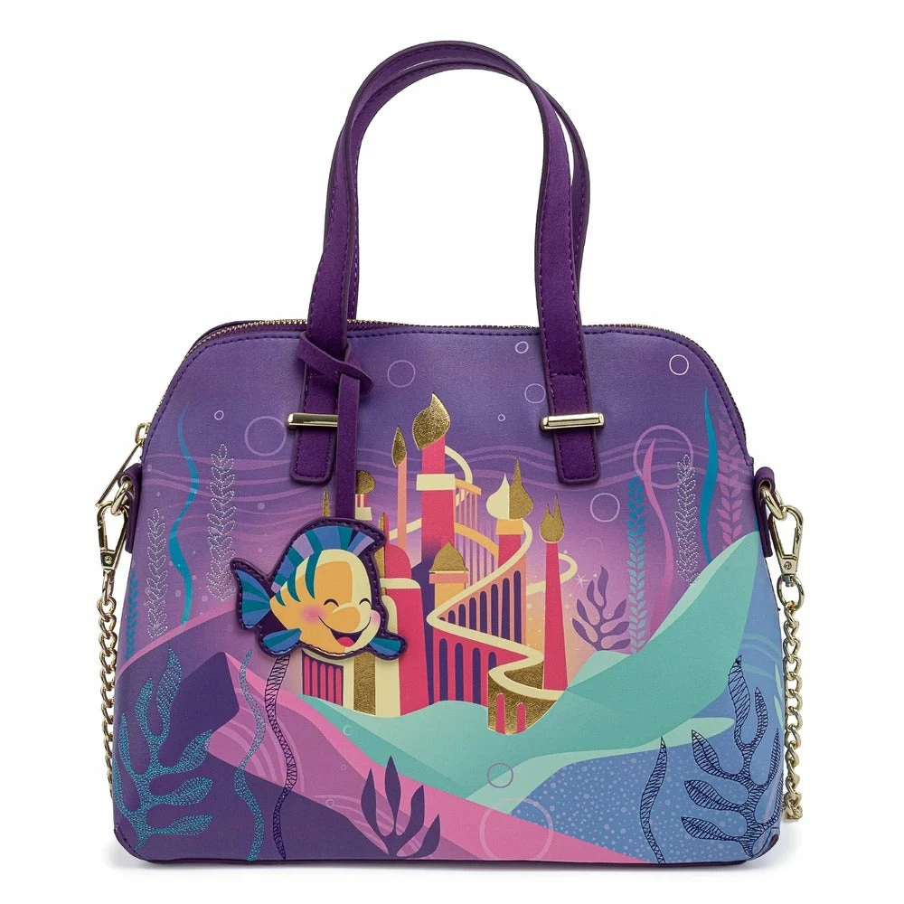 Loungefly Disney Ariel Castle Collection Crossbody Loungefly In Stock 1 Loungefly Disney Ariel Castle Collection Crossbody Loungefly In Stock
