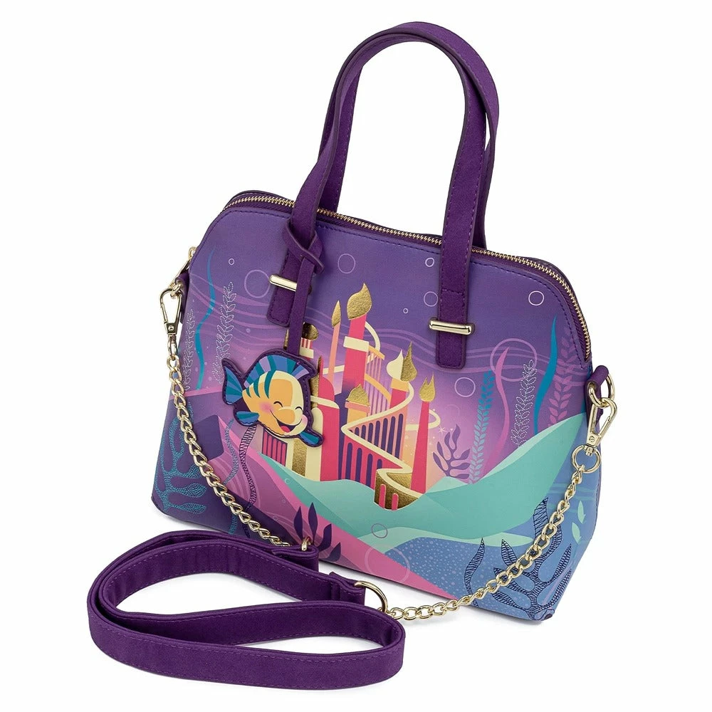 Loungefly Disney Ariel Castle Collection Crossbody Loungefly In Stock 2 Loungefly Disney Ariel Castle Collection Crossbody Loungefly In Stock