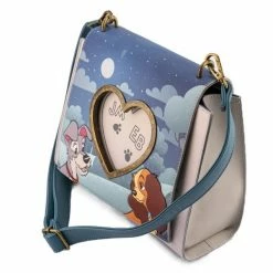 Loungefly Disney Lady And The Tramp Wet Cement Flap Crossbody Loungefly In Stock