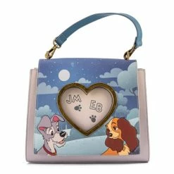 Loungefly Disney Lady And The Tramp Wet Cement Flap Crossbody Loungefly In Stock