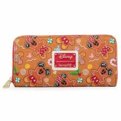 Loungefly Disney Gingerbread AOP Ziparound Wallet Loungefly In Stock