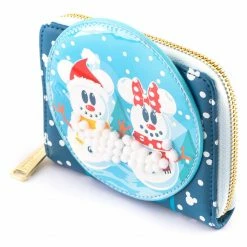 Loungefly In Stock Loungefly Disney Snowman Mickey Minnie Snow Globe Ziparound Wallet