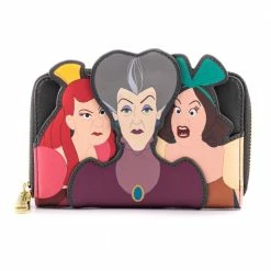 Loungefly In Stock Loungefly Disney Villains Scene Evil Stepmother And Stepsisters Ziparound Wallet