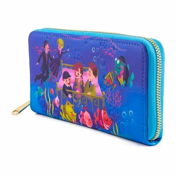 Loungefly Disney Bedknobs And Broomsticks Underwater Ziparound Wallet 2 Loungefly Disney Bedknobs And Broomsticks Underwater Ziparound Wallet
