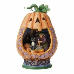 Enesco Lighted Pumpkin Diorama By Jim Shore