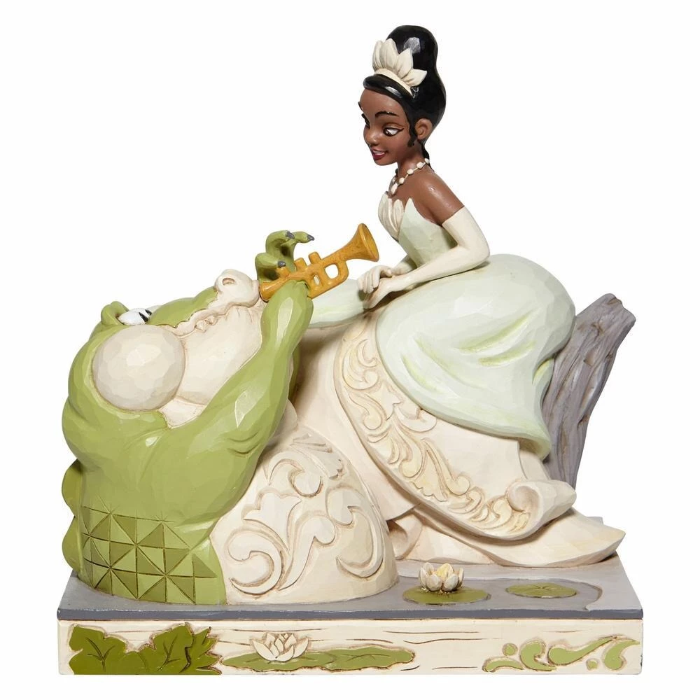 Enesco Disney Traditions White Woodland Tiana W/ Louie By Jim Shore 1 Enesco Disney Traditions White Woodland Tiana W/ Louie By Jim Shore