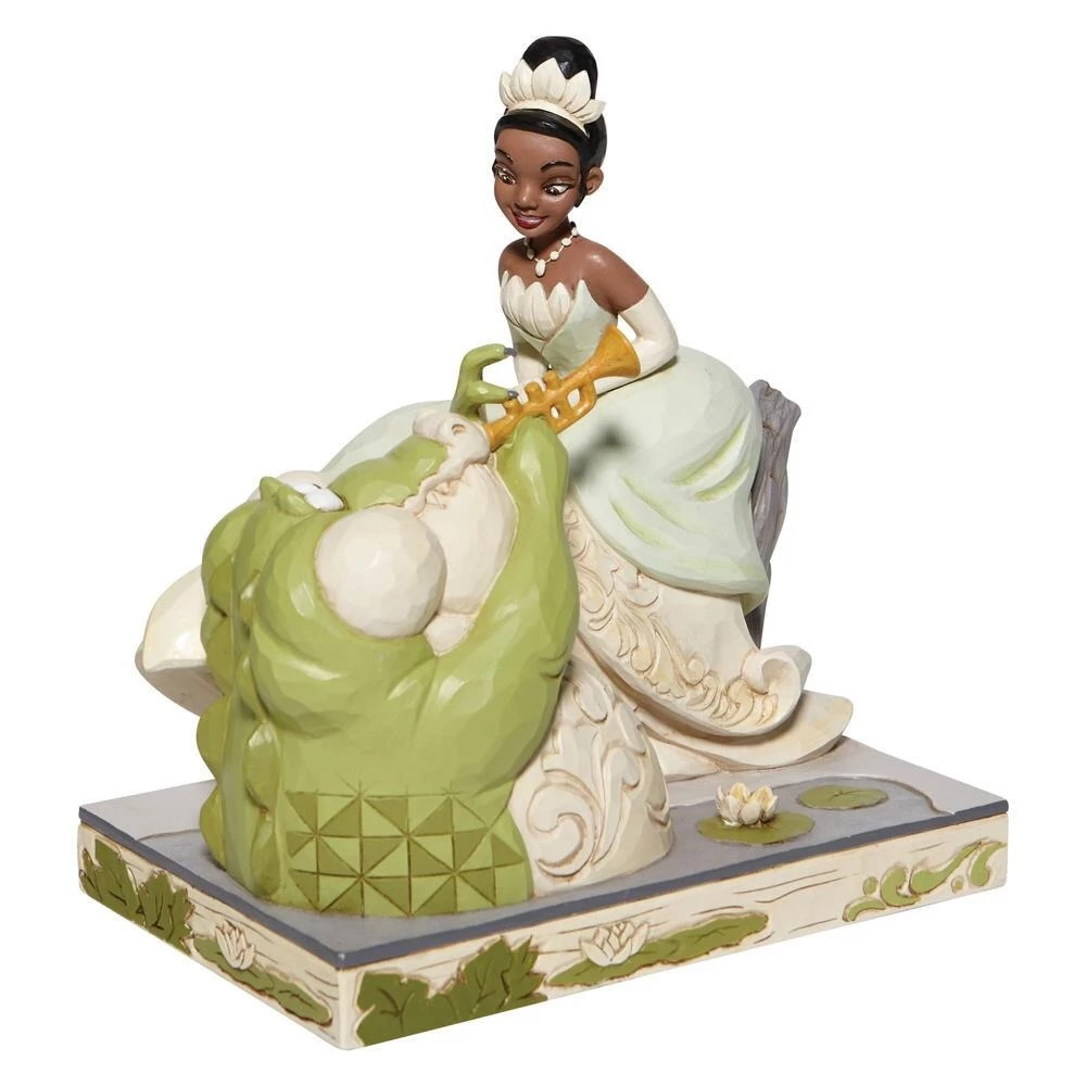 Enesco Disney Traditions White Woodland Tiana W/ Louie By Jim Shore 4 Enesco Disney Traditions White Woodland Tiana W/ Louie By Jim Shore