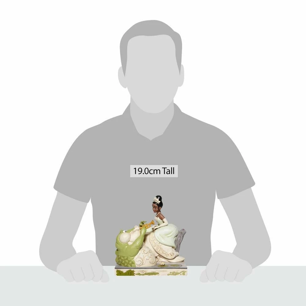 Enesco Disney Traditions White Woodland Tiana W/ Louie By Jim Shore 6 Enesco Disney Traditions White Woodland Tiana W/ Louie By Jim Shore