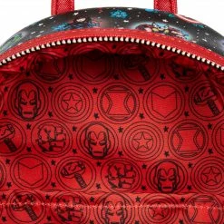 Loungefly Marvel Avengers Floral Tattoo Mini Backpack