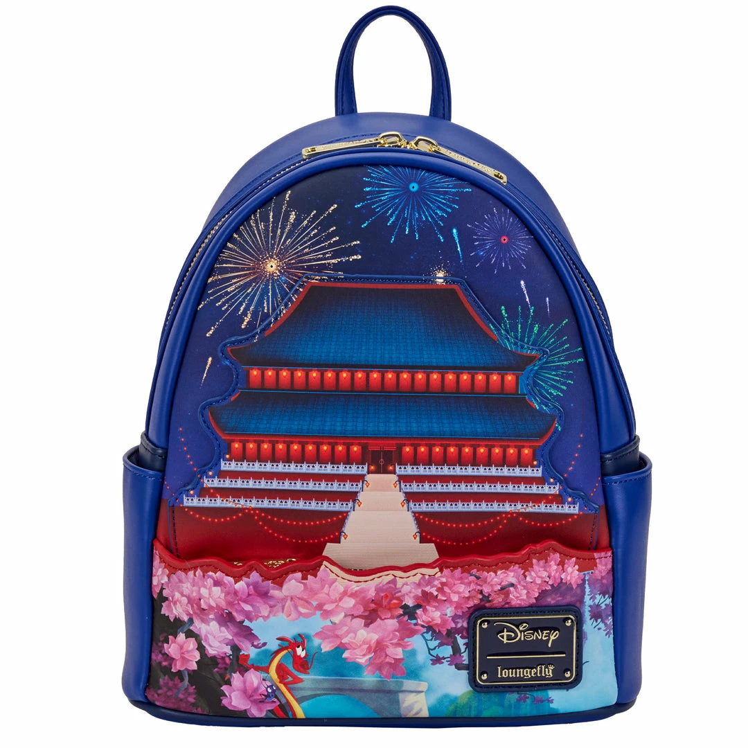 Loungefly Disney Mulan Castle Light Up Mini Backpack 1 Loungefly Disney Mulan Castle Light Up Mini Backpack