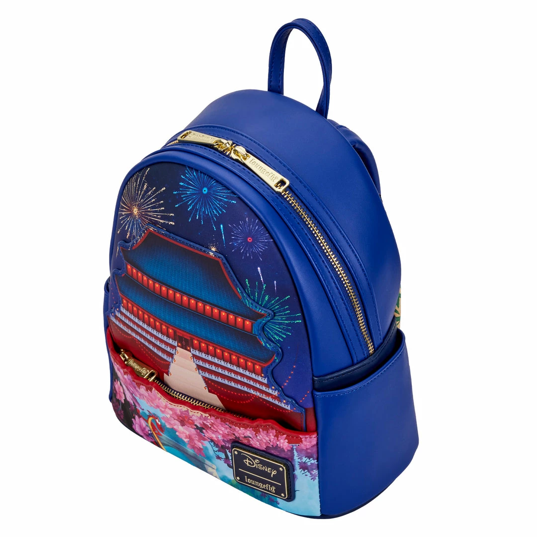 Loungefly Disney Mulan Castle Light Up Mini Backpack 3 Loungefly Disney Mulan Castle Light Up Mini Backpack