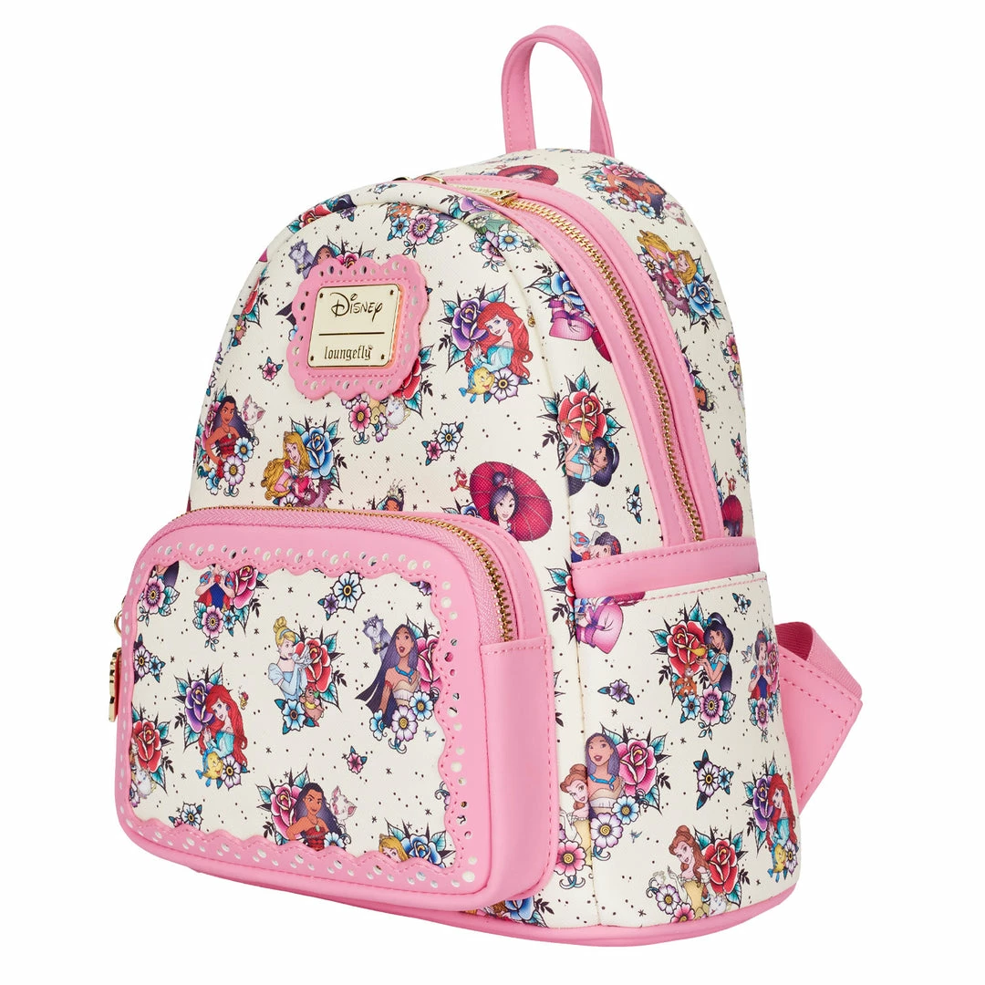 Loungefly Disney Princess Tattoo AOP Mini Backpack Loungefly In Stock 2 Loungefly Disney Princess Tattoo AOP Mini Backpack Loungefly In Stock