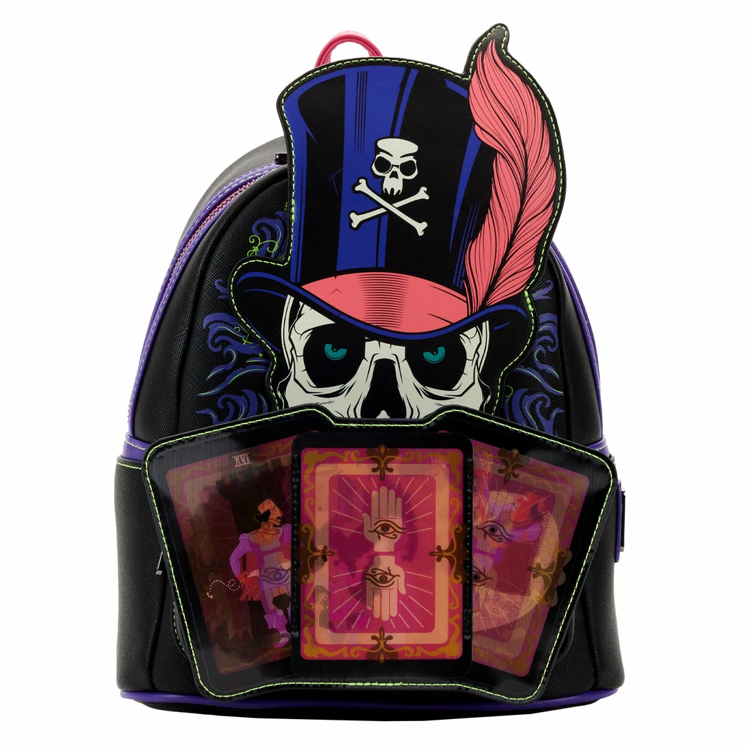 Loungefly Disney Villains Princess And The Frog Dr. Facilier Glow And Lenticular Mini Backpack 2 Loungefly Disney Villains Princess And The Frog Dr. Facilier Glow And Lenticular Mini Backpack
