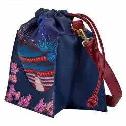 Loungefly In Stock Loungefly Disney Mulan Castle Cinch Sack Crossbody Bag